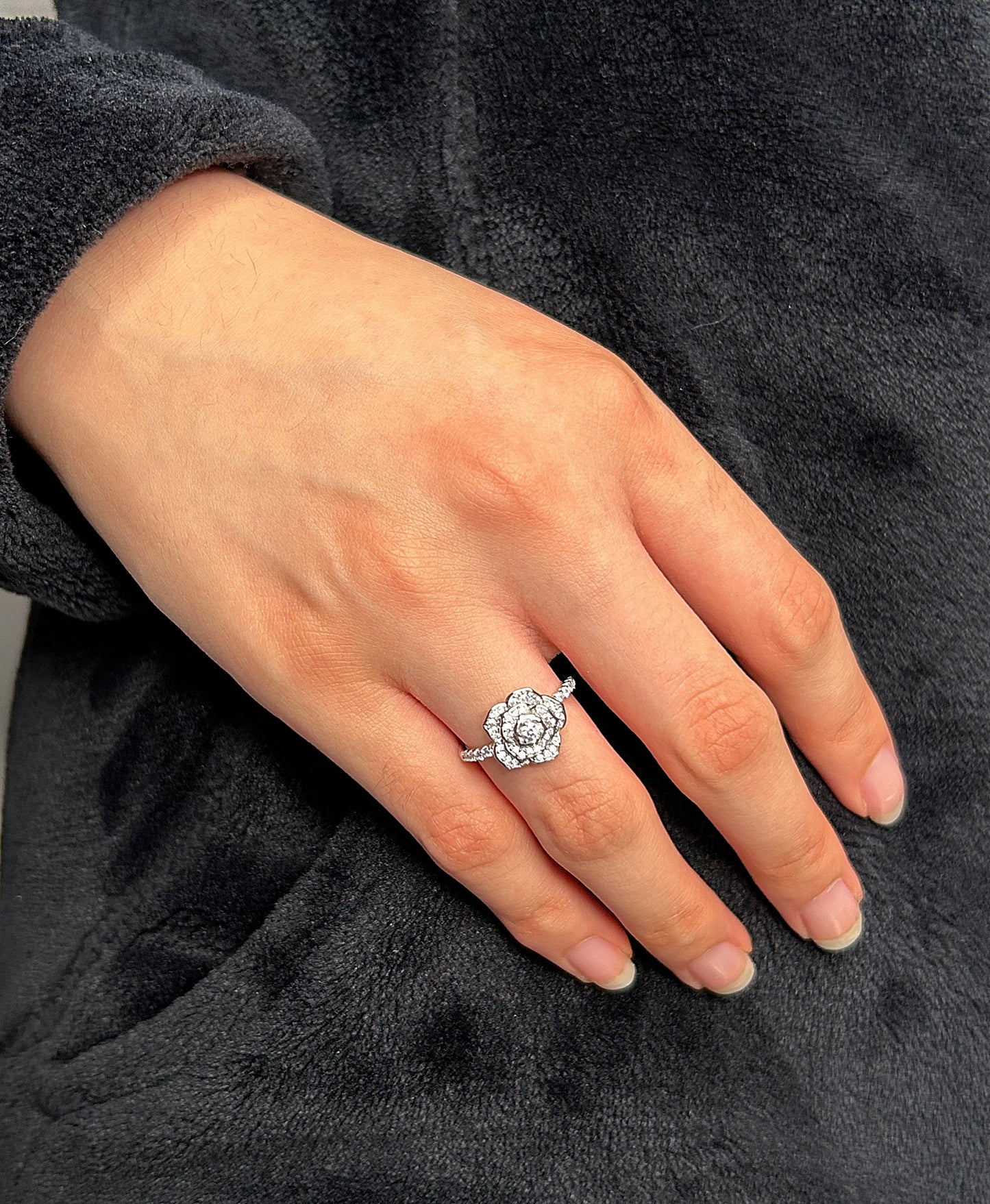 Anillo Rose Plata