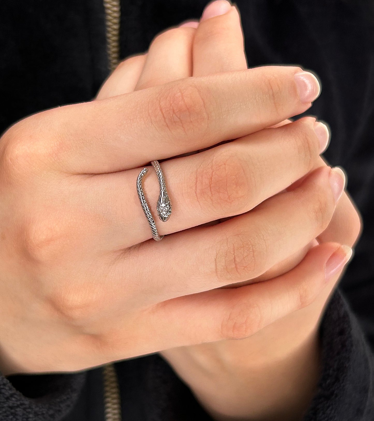 Anillo Serpiente Plata