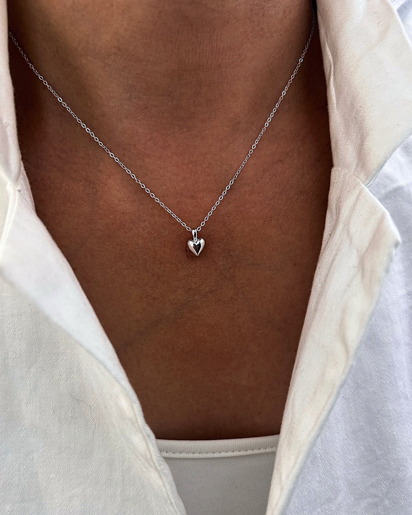 Collar Corazon Plata