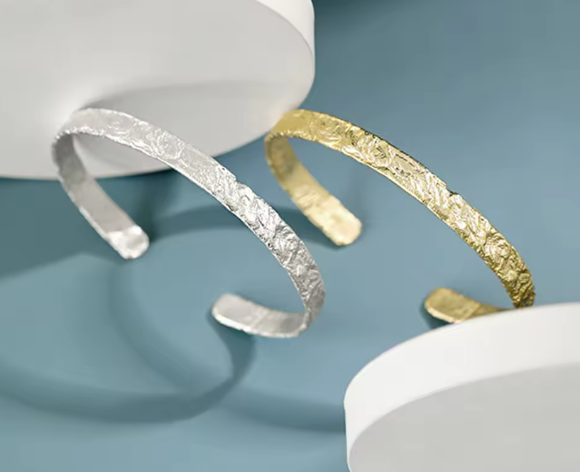 Pulsera Hombre Plata Gratinada