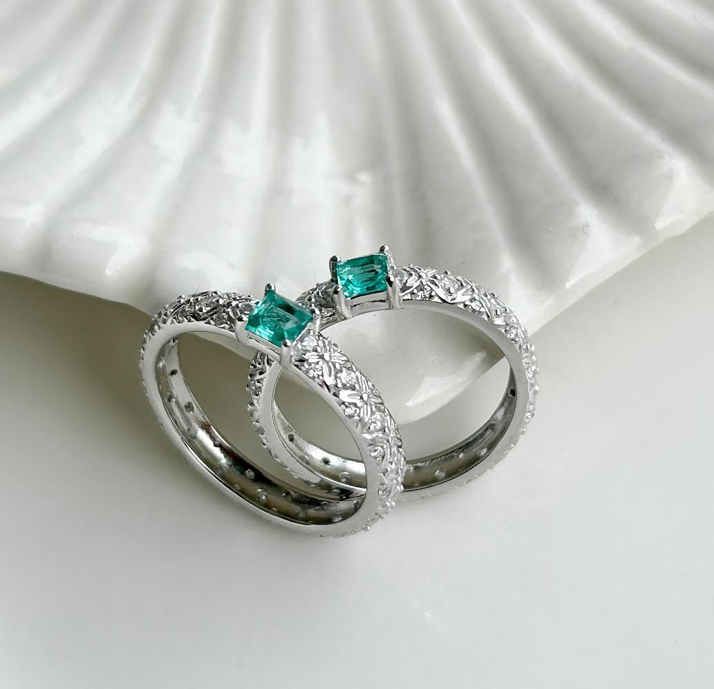 Anillo Cedro Plata Mujer