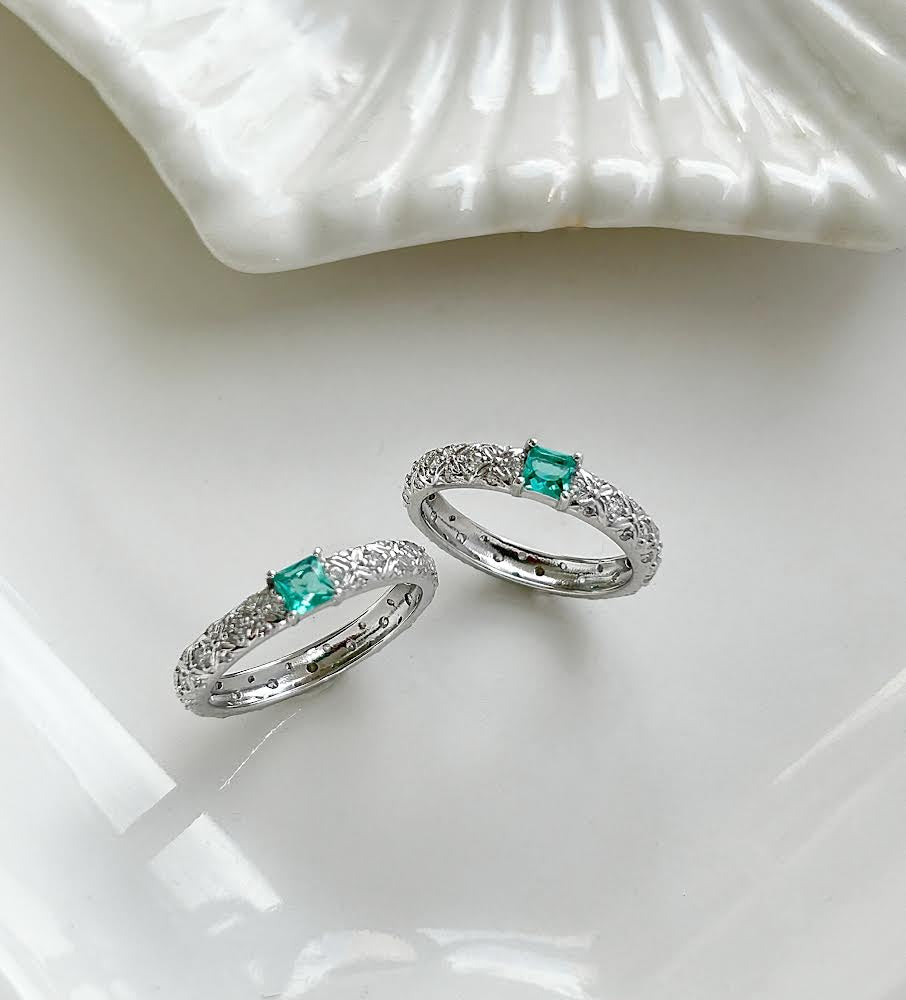 Anillo Cedro Plata Mujer