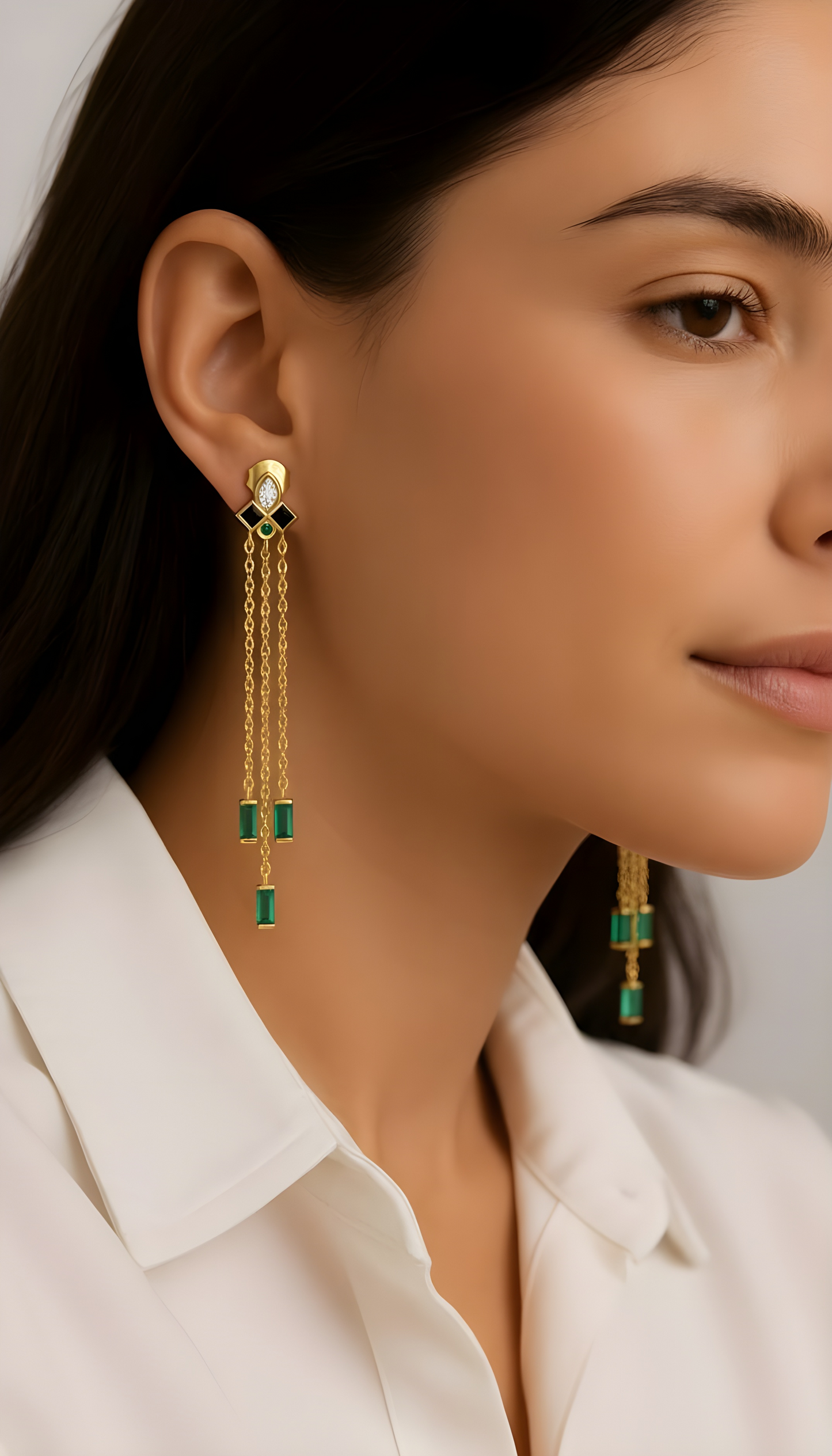 Aros Cleopatra Baño de Oro 18 Kts