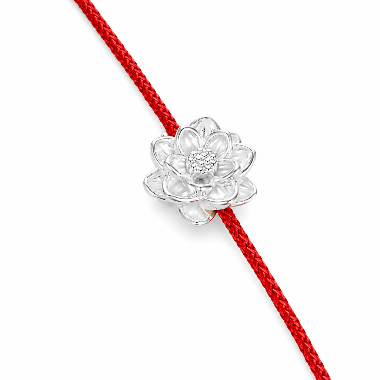 Pulsera Roja Flor de Loto