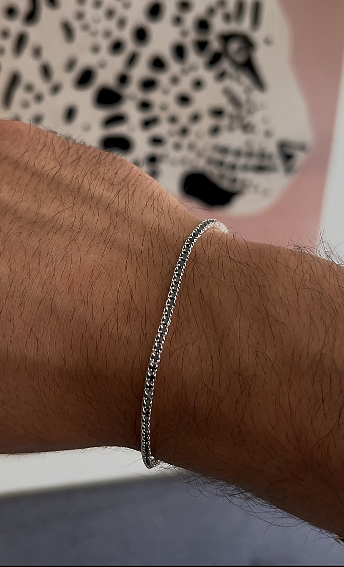 Pulsera Venice Negro Hombre
