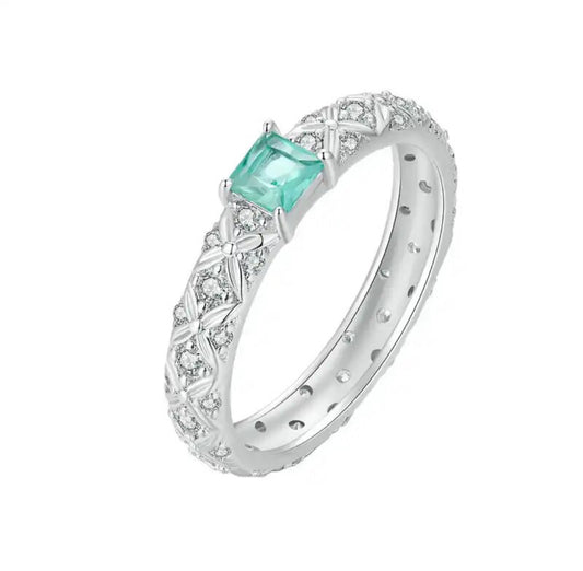 Anillo Cedro Plata Mujer