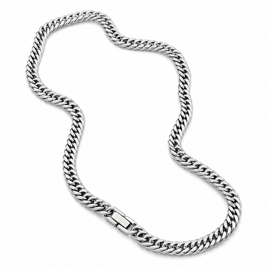 Collar Cadena Grumet Doble Hombre