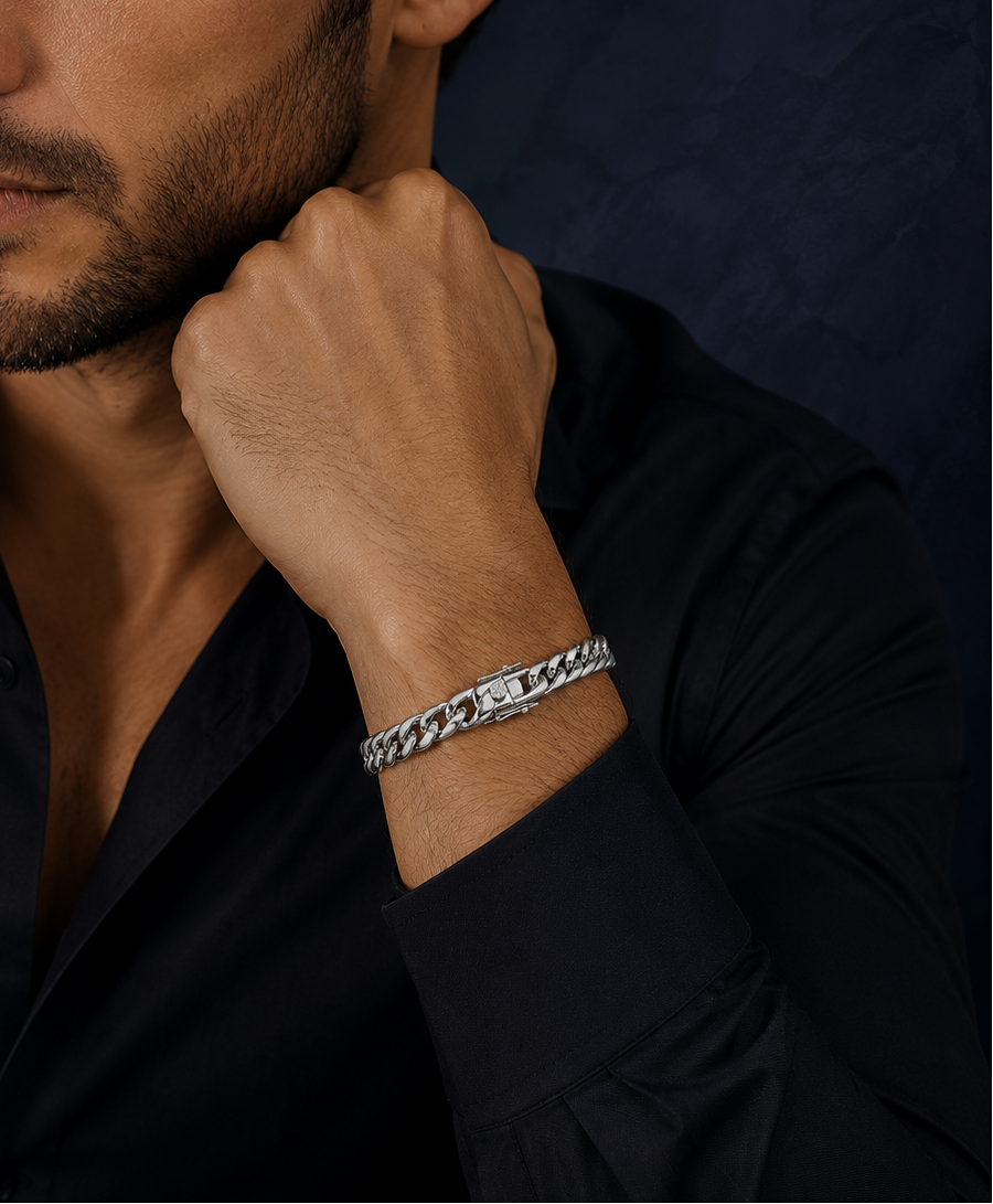 Pulsera Cubana 10 Milímetros Hombre