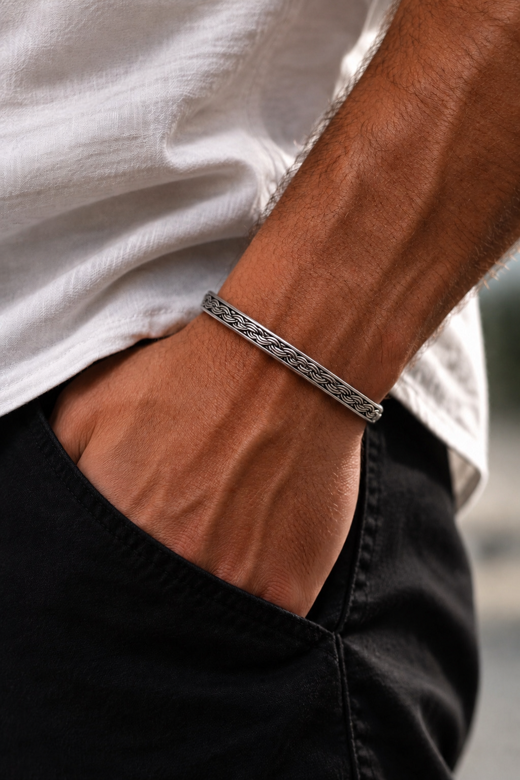 Pulsera Greca Hombre