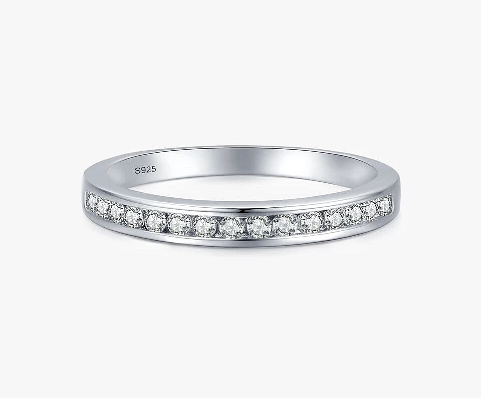 Anillo Medio Cintillo Plata