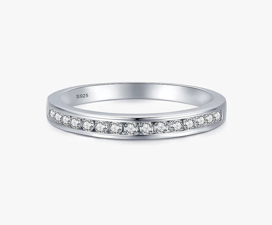 Anillo Medio Cintillo Plata