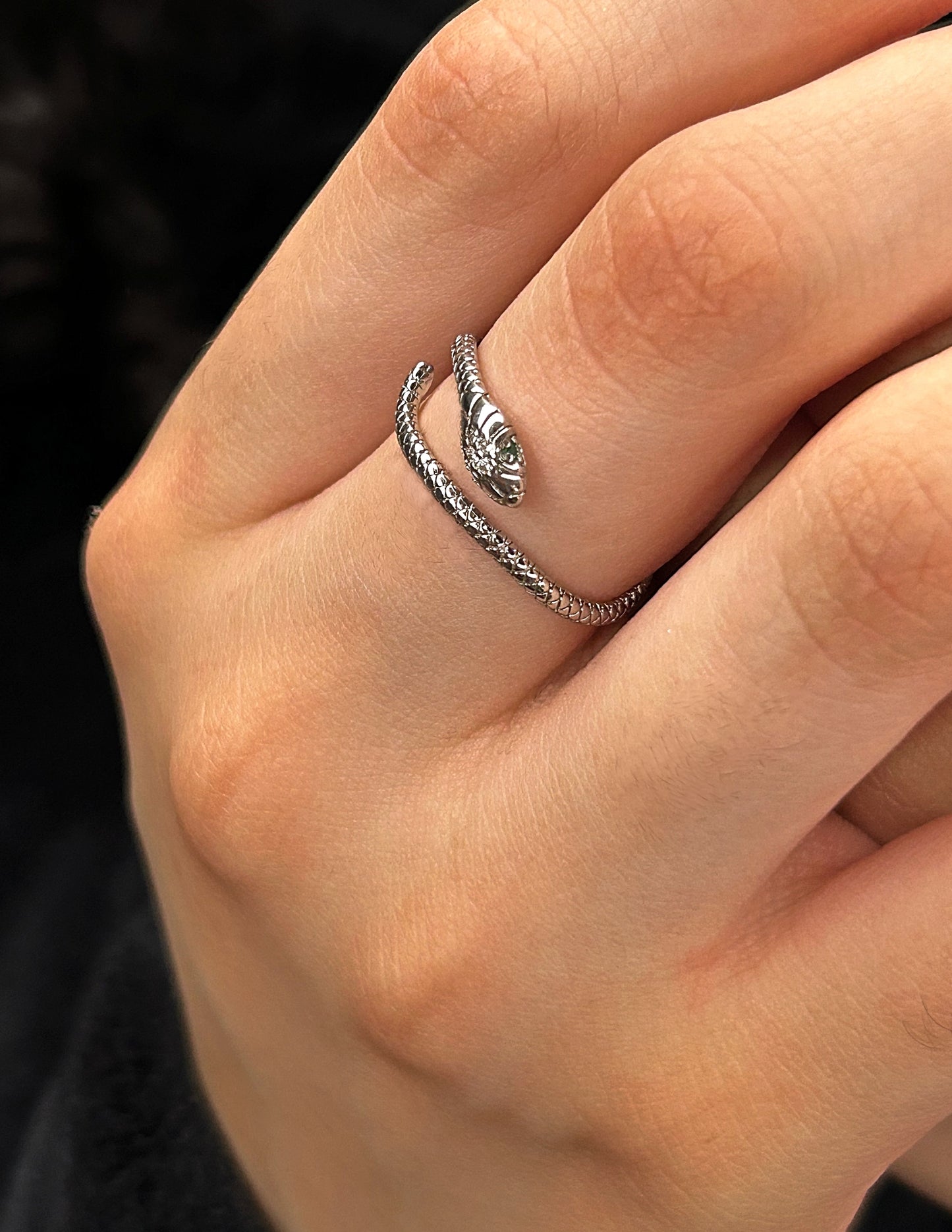 Anillo Serpiente Plata