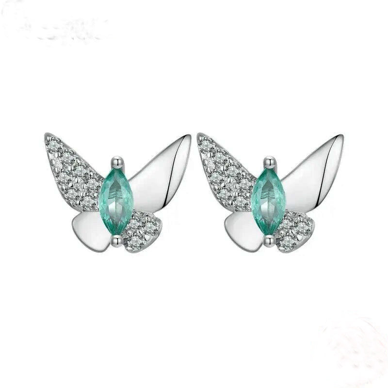 Aros Mariposa Cristal