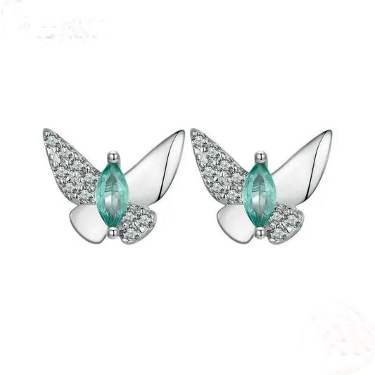 Aros Mariposa Cristal