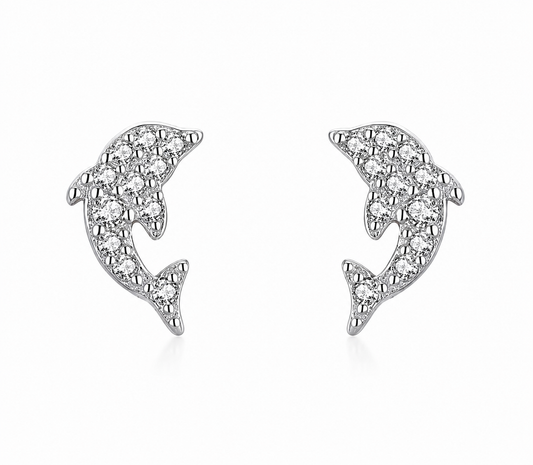Aros Delfines Plata
