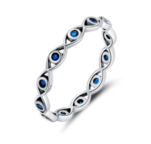 Anillo Ojo Turco Protector Plata
