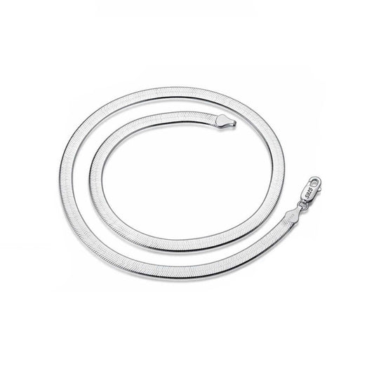 Collar Cinta Plata Hombre