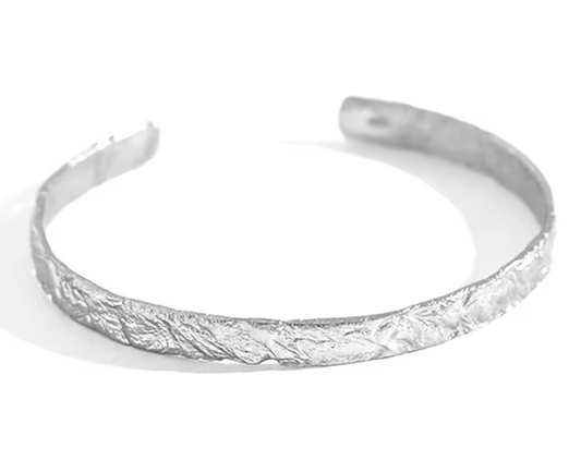 Pulsera Hombre Plata Gratinada