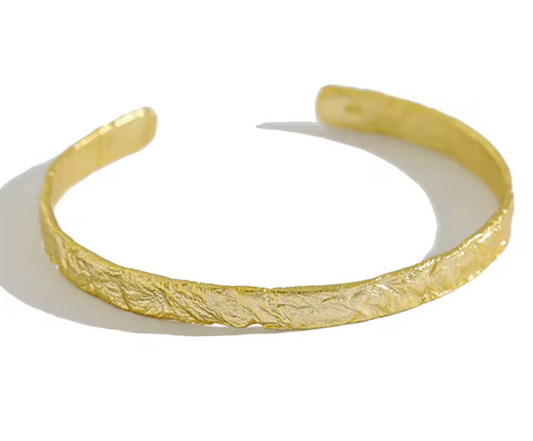 Pulsera Hombre Gratinada Baño de Oro 18 Kts