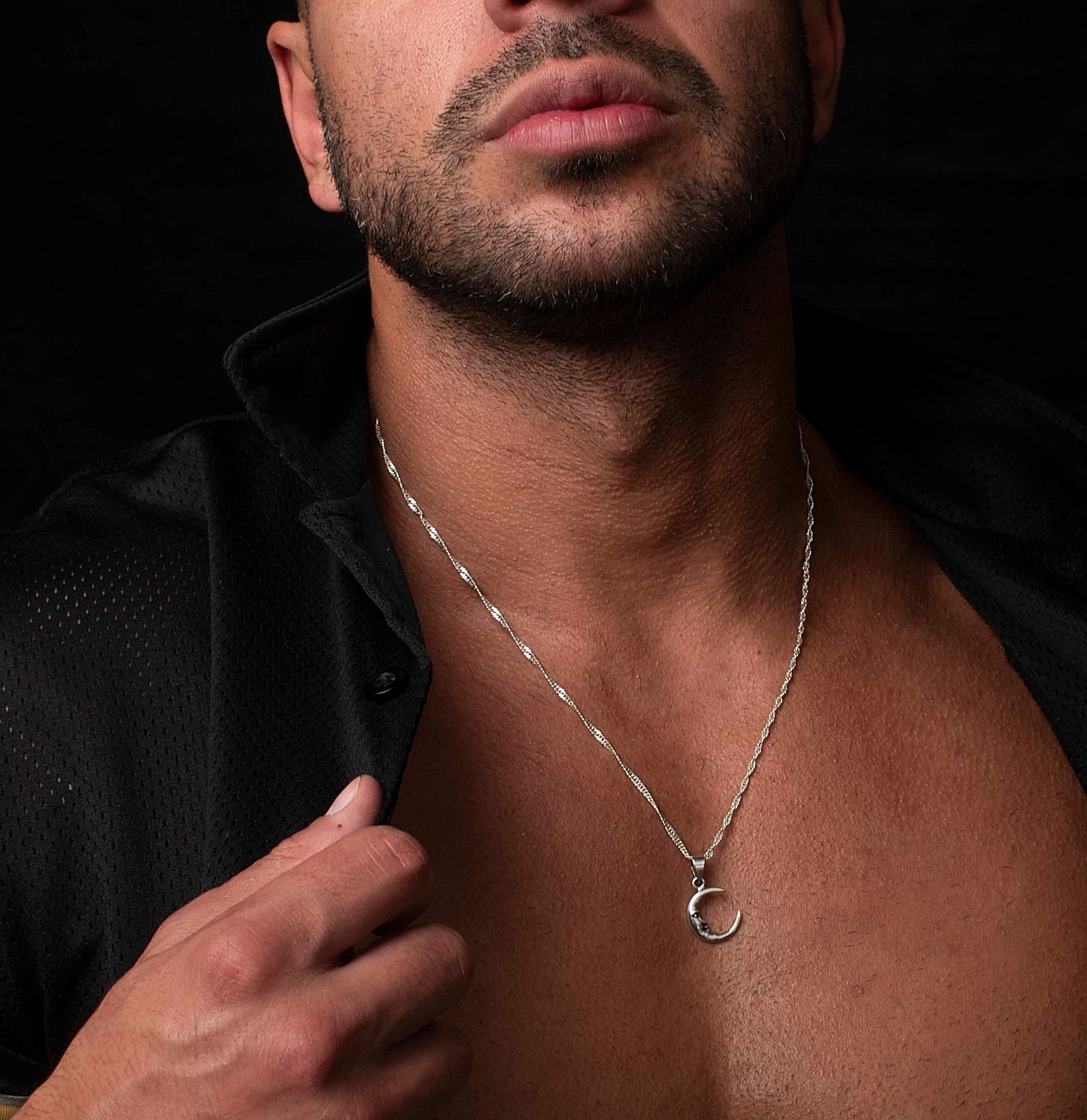 Collar Hombre Luna Menguante