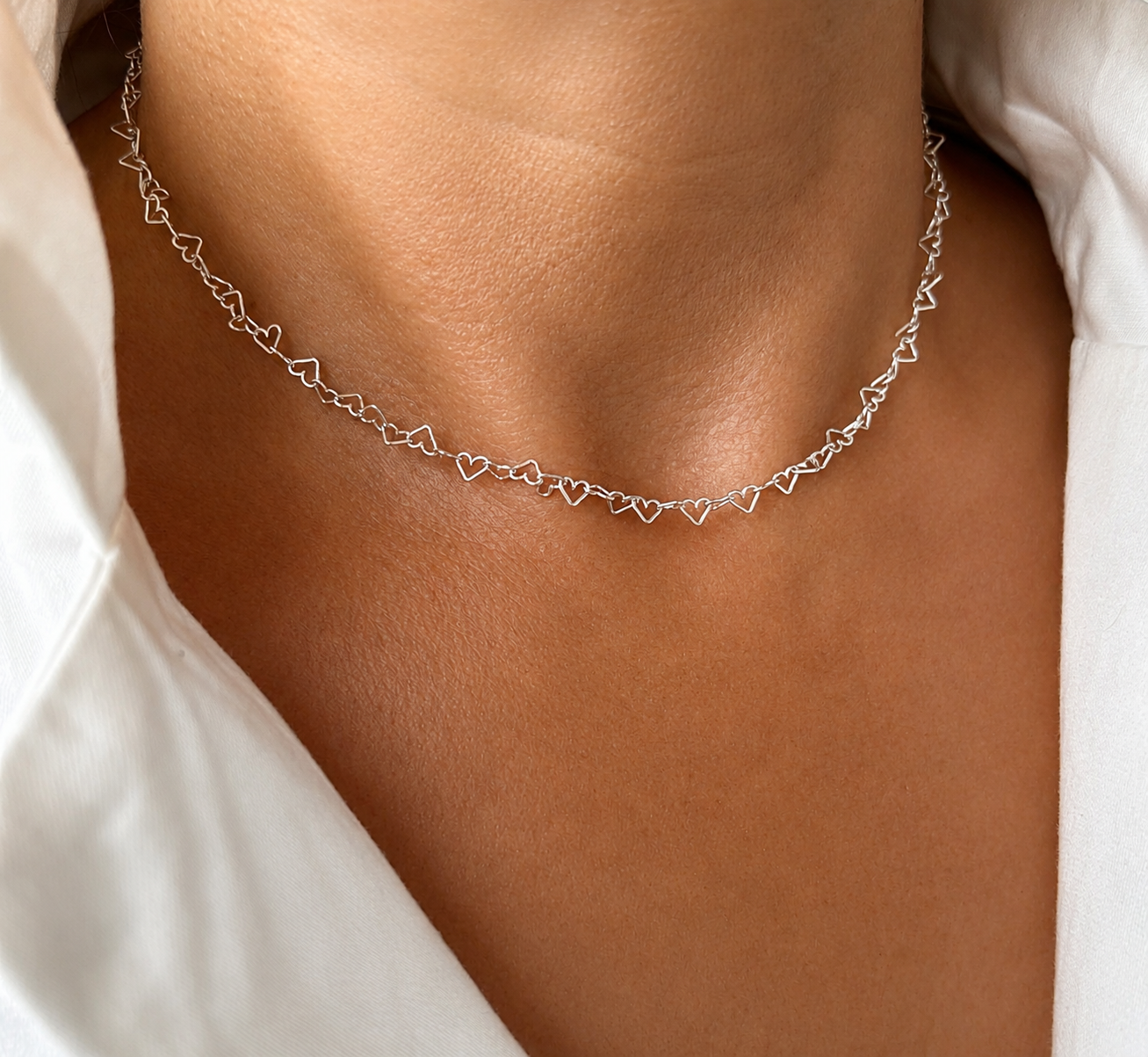 Collar Choker Corazones