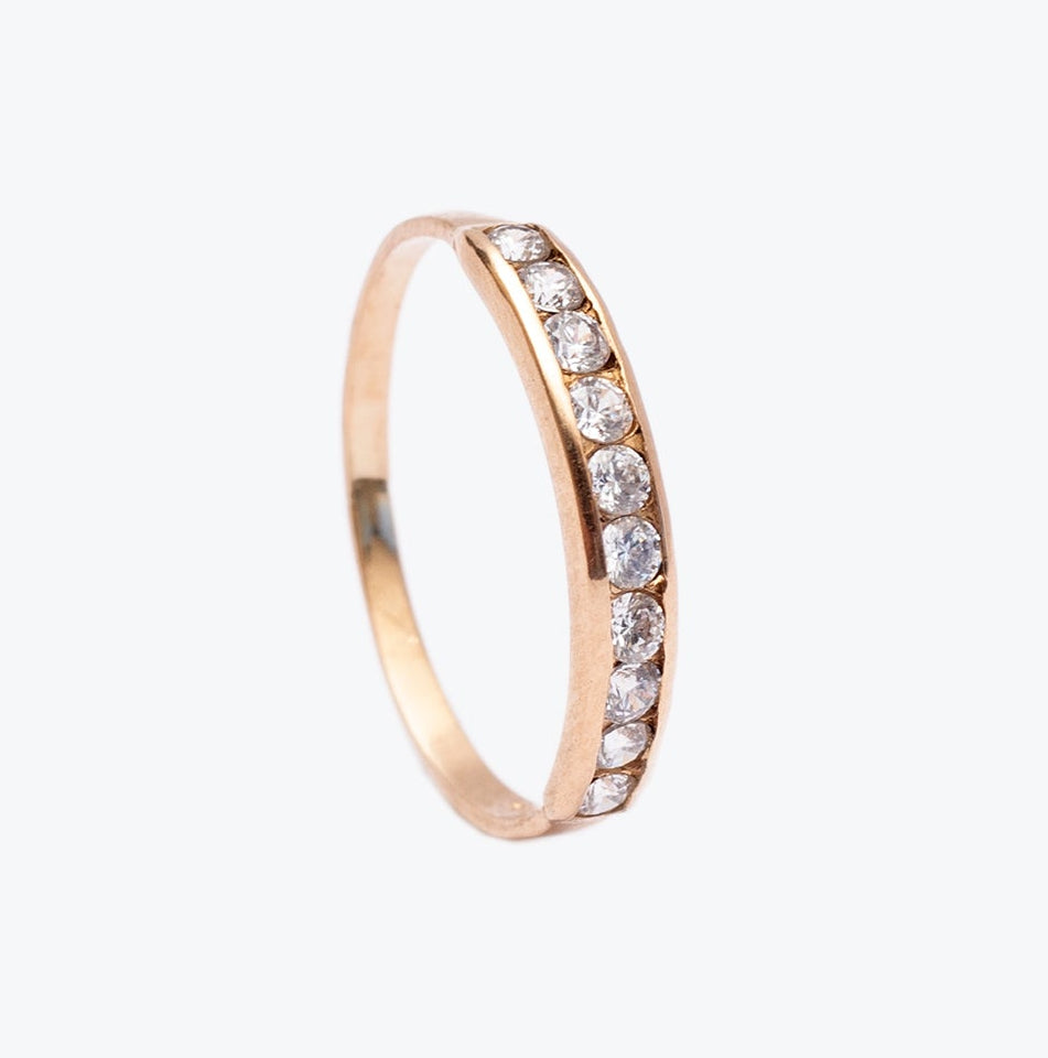 Anillo Medio Cintillo Circones