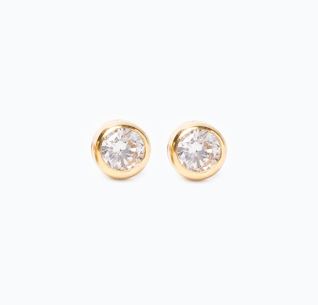 Aros Punto de Luz Oro 4mm