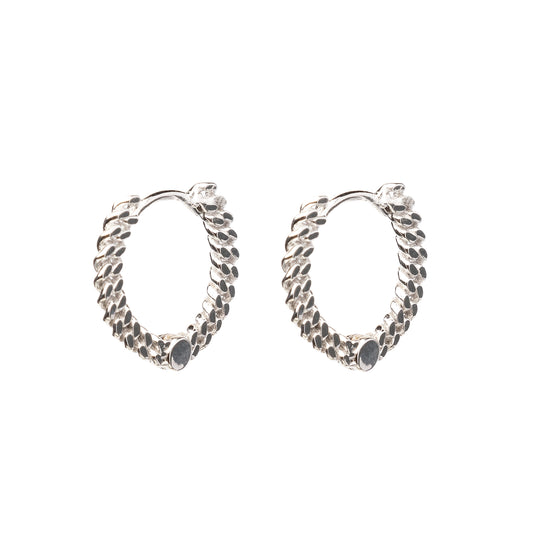 Aros Hombre Cadena Plata (PAR)