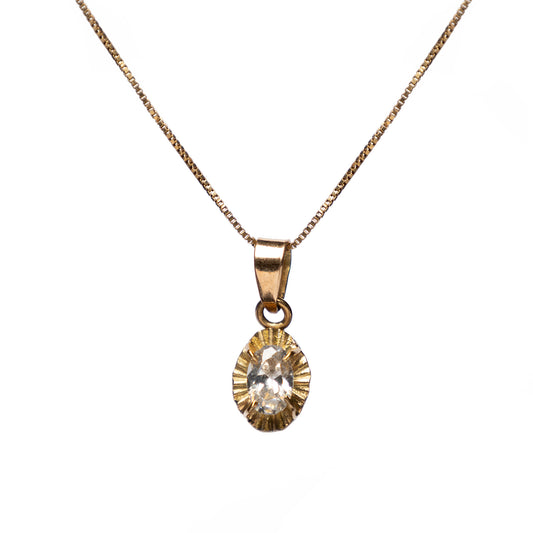 Collar Chatón Oro Amarillo 18 kts