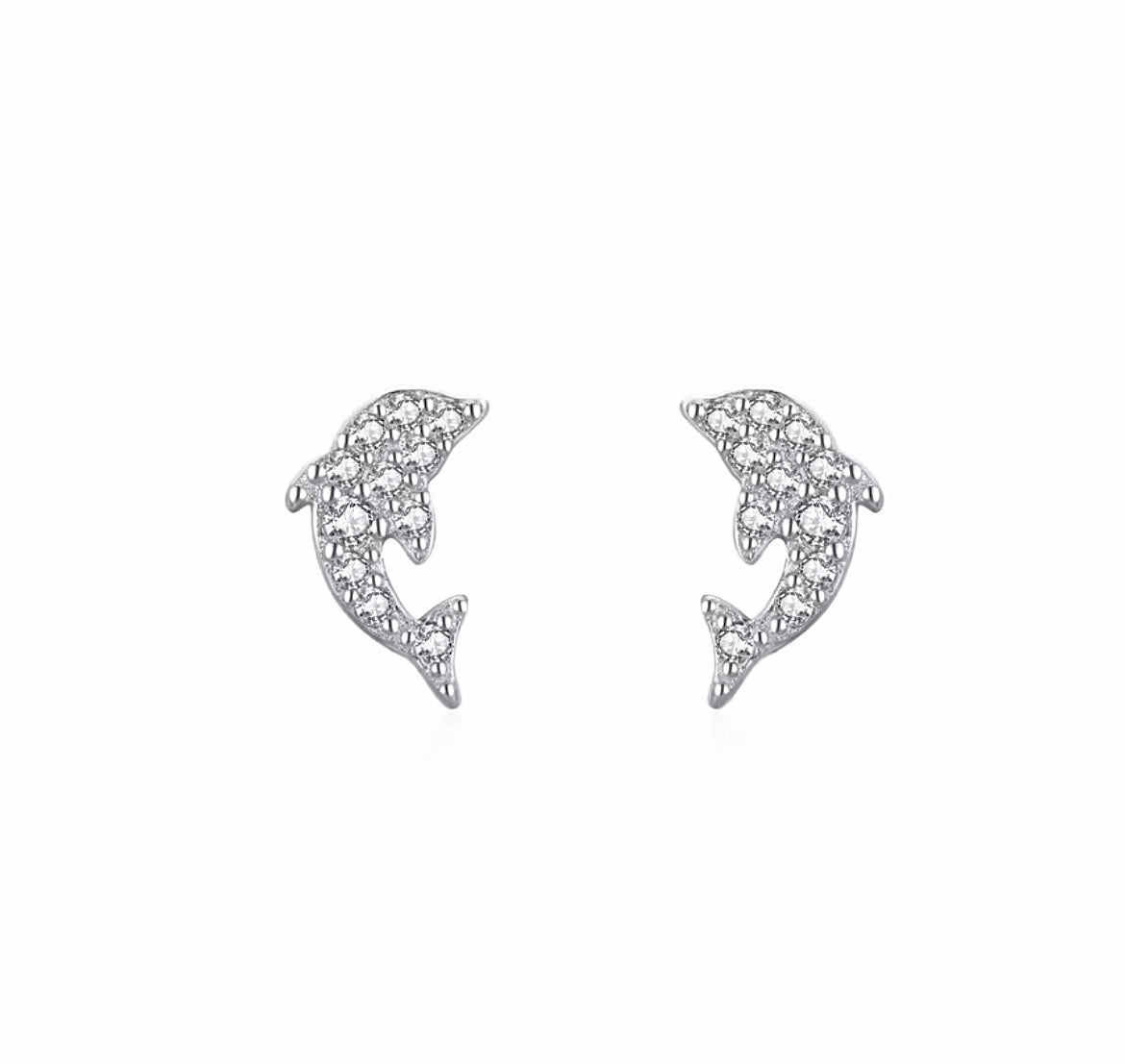 Aros Delfines Plata