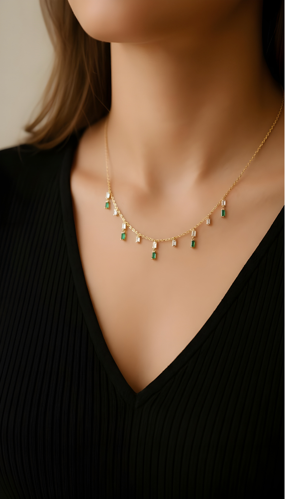 Collar Nefertiti Baño Oro 18 Kts