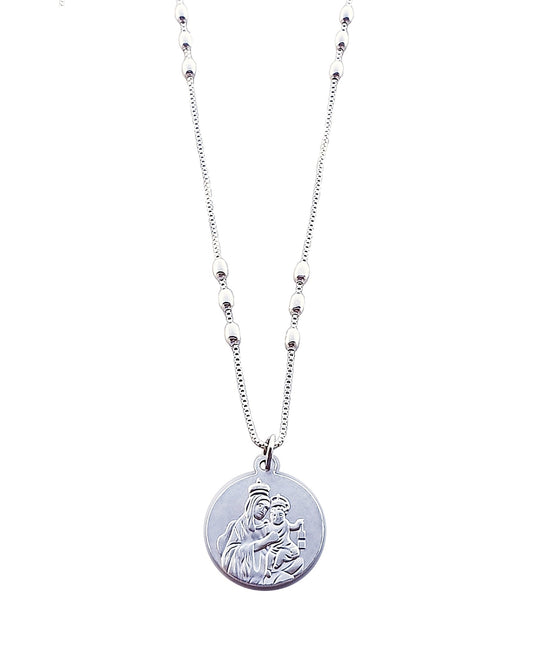 Collar Mujer Plata Virgen del Carmen