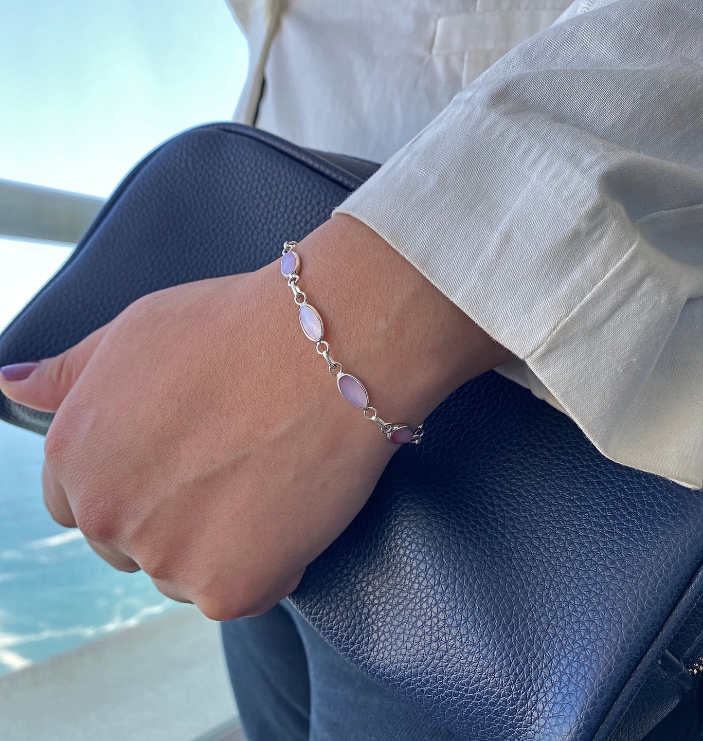 Pulsera Nácar Rosa