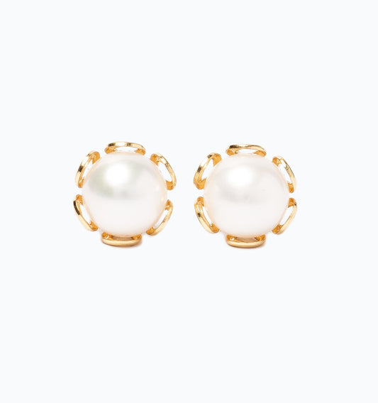Aros Cuello Payaso Perla Cultivada